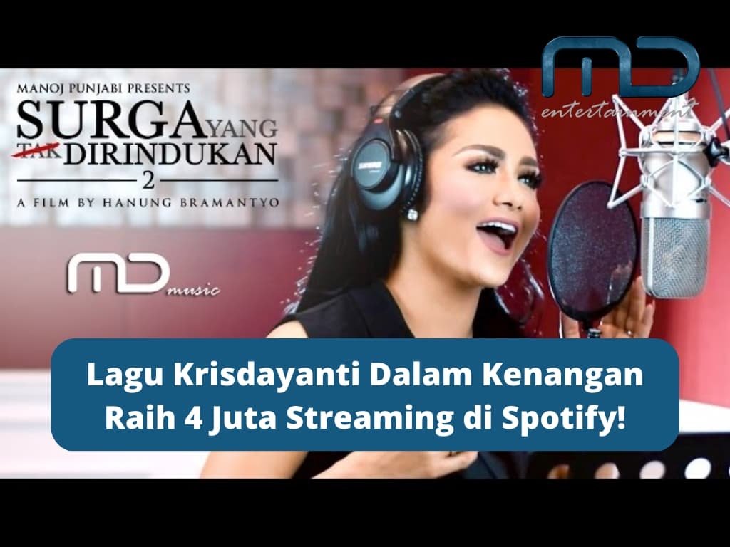 Lagu Krisdayanti Dalam Kenangan Raih 4 Juta Streaming di Spotify!